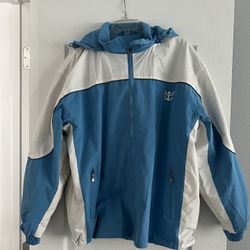 Men’s XL Royal Caribbean Reversible Rain/Snow Jack With Hood In Like Brand New Condition