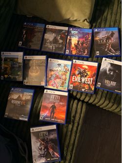 PS5 + PS4 Game Bundle – 13 Games – Elden Ring, Infinite Wealth, RE Village, Jedi Survivor