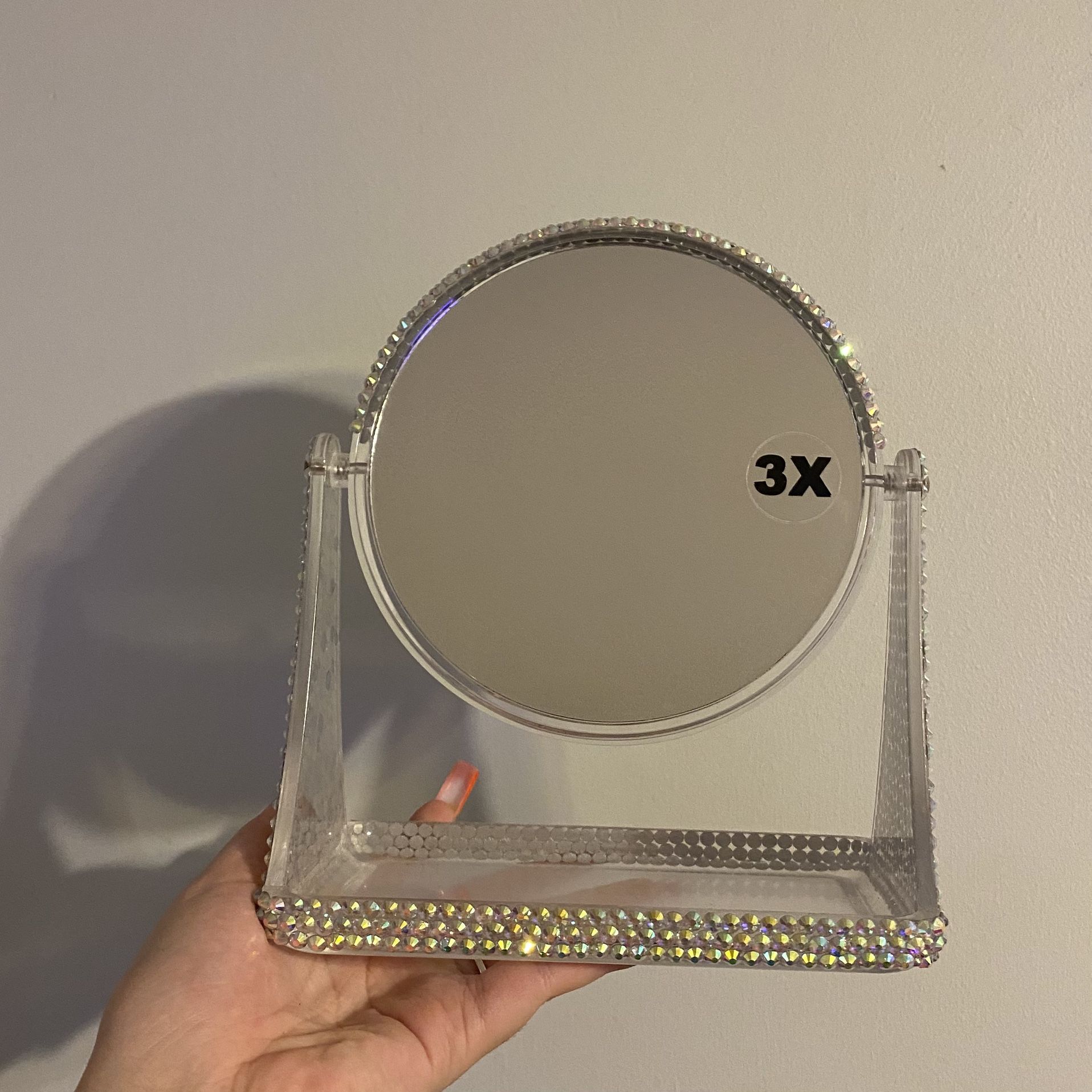Rhinestone Magnify Two Sided Mirror 