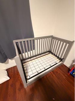 Crib and changing table