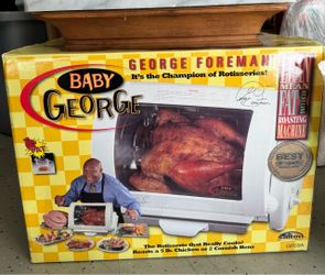 NEW George Foreman Baby George Rotisserie Oven (Model GR59A) - Never Used!