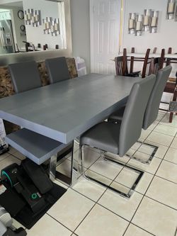 Gray Dining Set