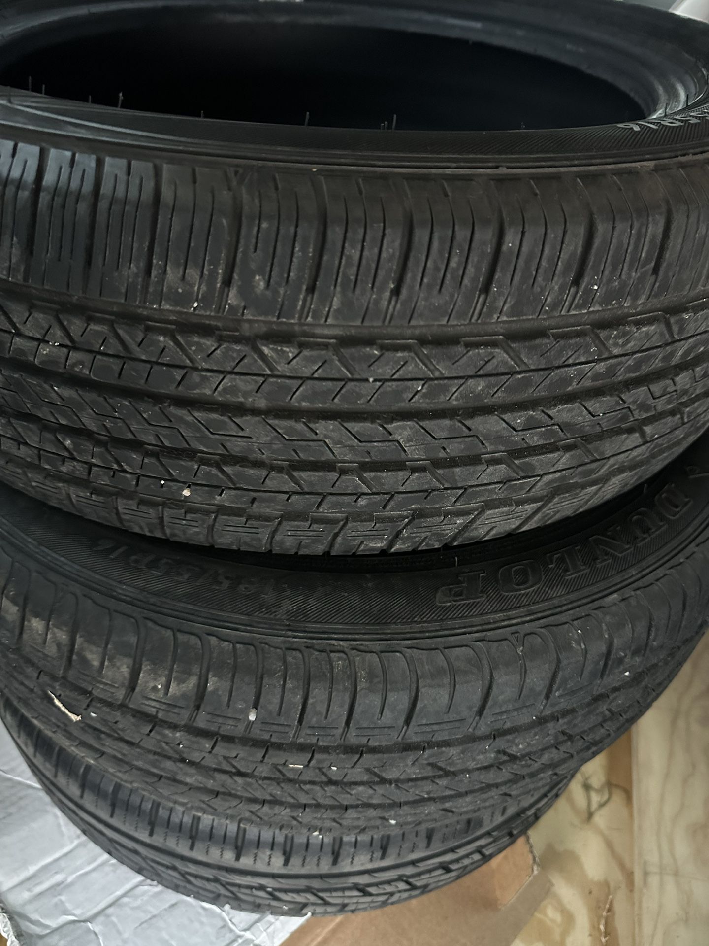 Four 185 55/r16 used tires. (Plenty of life left)