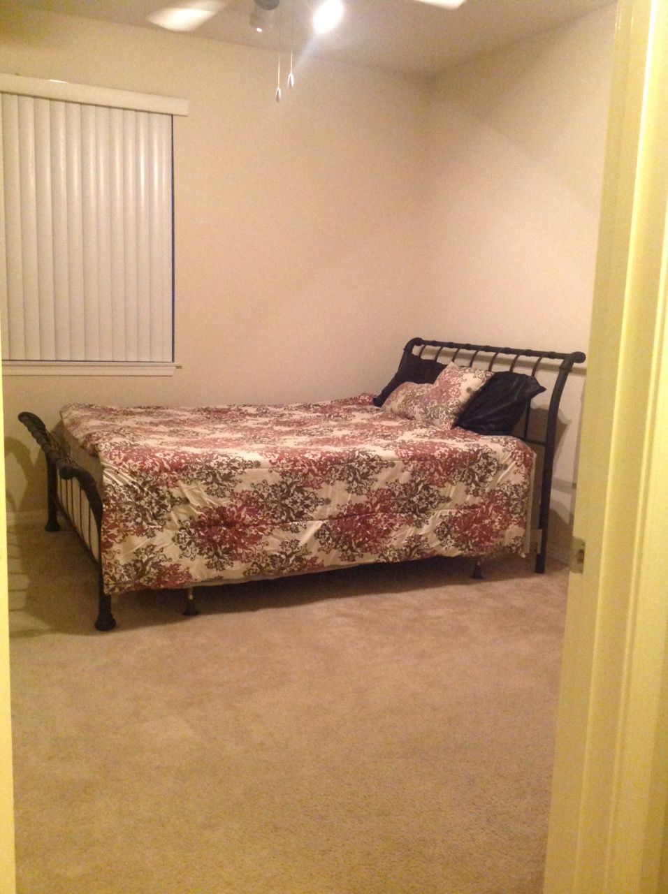 Queen size bed with box and mattress