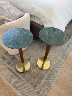 West Elm Marble Cocktail Tables (set of 2)