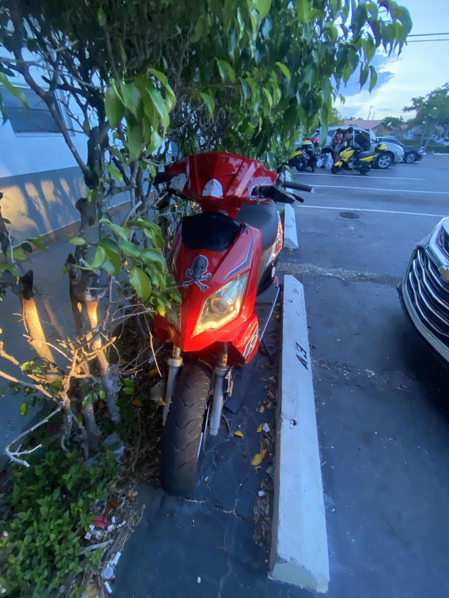 80cc Red Rider Scooter