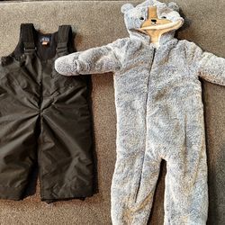 ($3) 12-18 Months Winter Jumpsuits (both only worn one time)