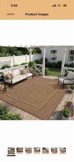 Brown Indoor Outdoor Area Rug