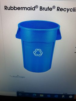 Rubbermaid Brute Recycling Container 44 Gallon.