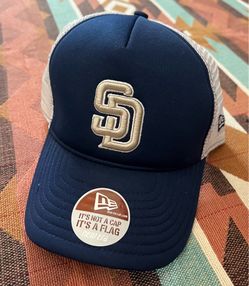 MLB New Era San Diego Padres Hat/Cap Mesh Fitted Size 7 1/2 Large/XLarge NWT