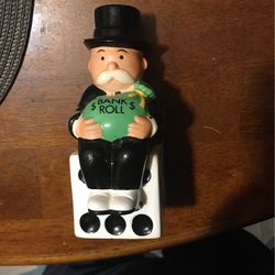 Monopoly Bank Roll Vintage Piggy Bank