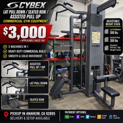 Cybex Lat Pulldown / Seated Row / Assisted Pull-Up Dip