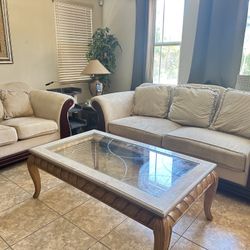 4 Piece Sofa Set, Sofa, Loveseat, Coffee Table And Console Table.