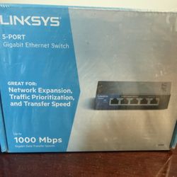 Linksys 5 Port Ethernet Switch 