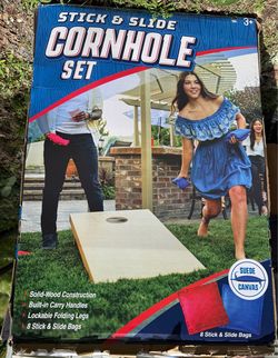 Cornhole set! Complete and ready to get picked up