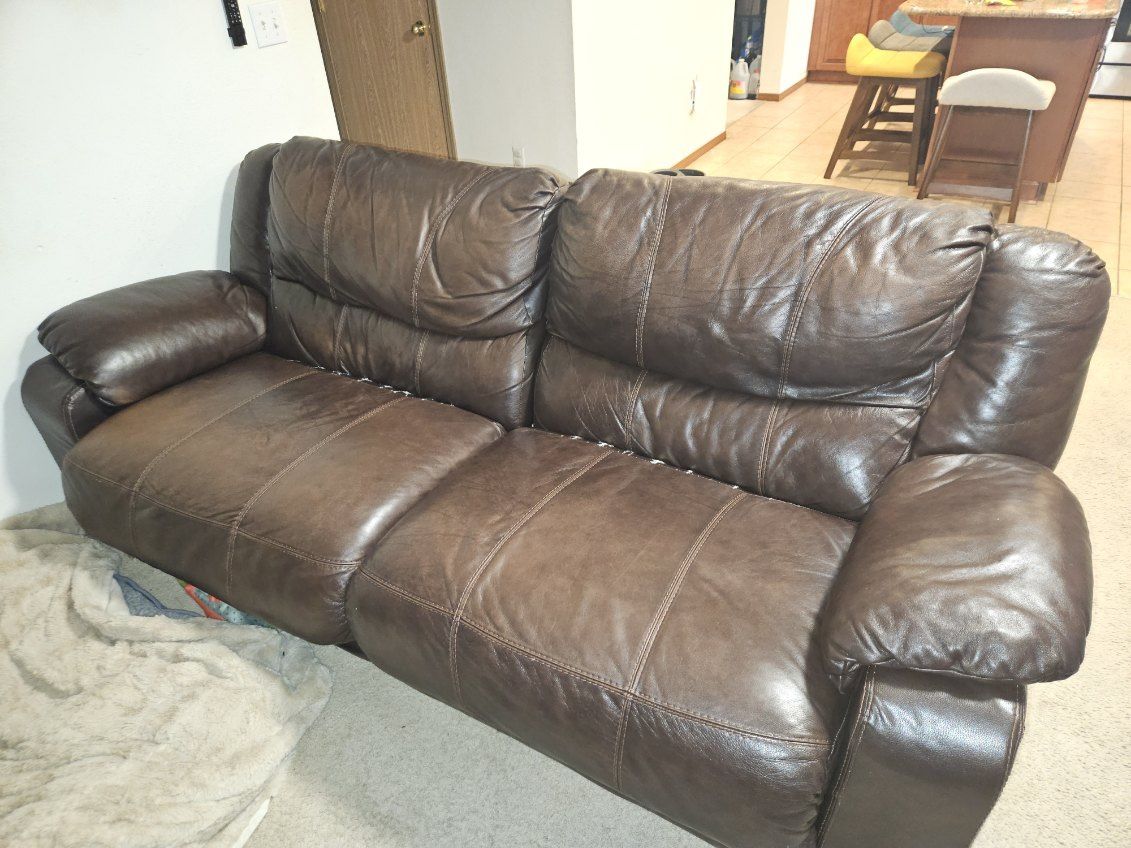  Brown Leather Lazy Boy Recliners