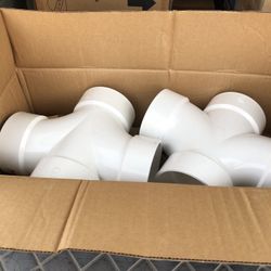 NIBCO 4 in. PVC DWV All Hub Double Sanitary Tee$30.00 Each Or $50.00 For 2