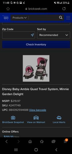 New Minnie Mouse Travel System
