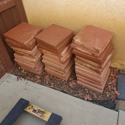 12" Red Paver Step Stones .33 Each- No Delivery