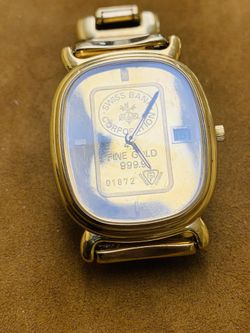 ZITURA, men´s wristwatch, Ref no. Z 0789, Serial no. 25.213 01872, goldplated, quartz, sapphire crystal, date, dial in 24K gold (4 g), original brace