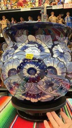 💥💥🌺 Hermosa maceta de Talavera. 🌺💥💥
