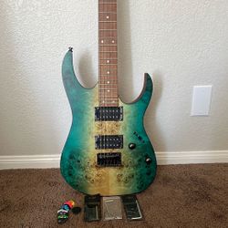 Ibanez Electric Guitar RG421PG Sea Green Great Condition