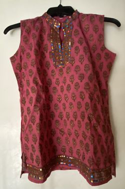 Red Women Kurta Top - Spring And Summer Wear
