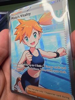 Pokémon Misty's Vitality Trainer Card 111/084