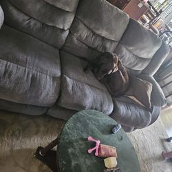 Comfortable Recliner Couch And Marble Table