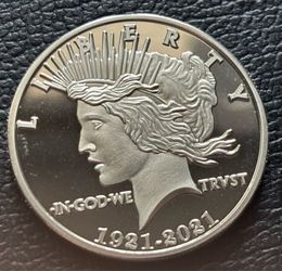 $1 2021 Peace dollar replica