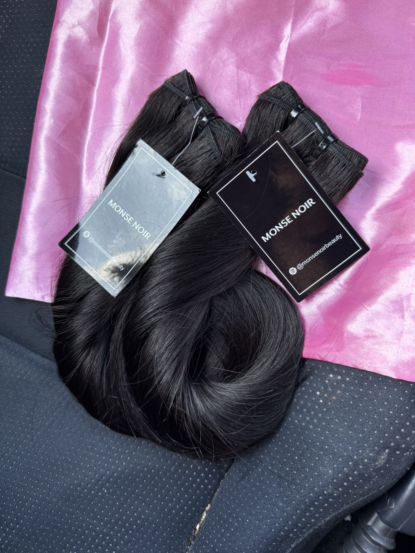 Two 22 Inch Bundles Bone Straight Remy Human Hair 