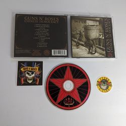 Guns N' Roses Chinese Democracy CD Album + 2 Stickers Year 2008 