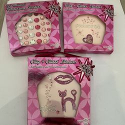3 new Vintage packages of "Glitz + Glitter Stickers"