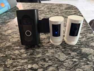 Ring Security Bundle – 2 Outdoor Cams + Video Doorbell – $140 OBO