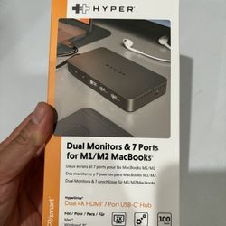 Hyper Dual Monitor +7 Ports For MacBook 