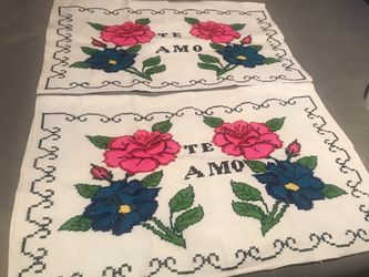 Mexican pillow cases made by hand