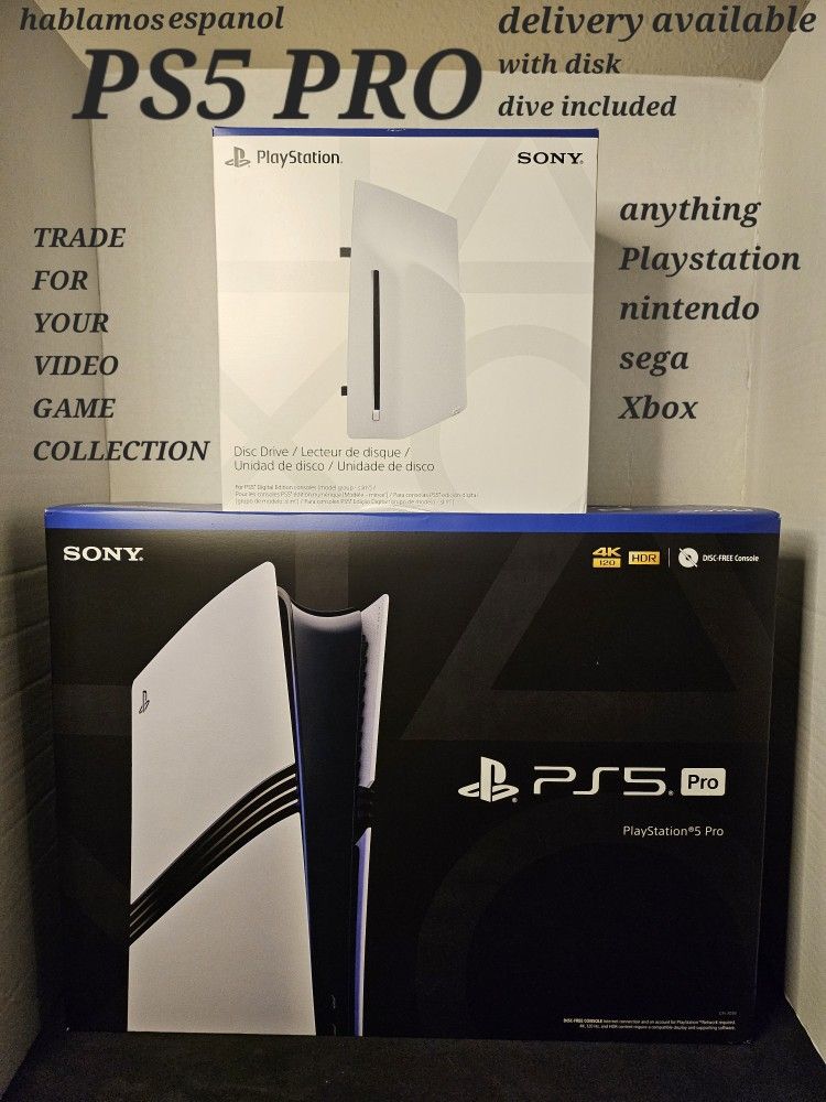PS5 PRO BUNDLE WITH DISK DRIVE LOOKING TO TRADE