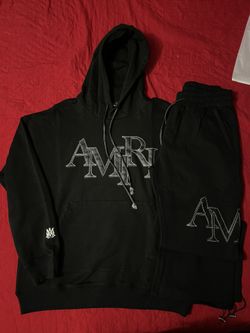 Amiri “leather” Print Set (hoodie & Sweats) Size L & M