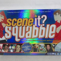 Scene it SQUABBLE "Chick Flicks Vs. Guy Pics" DVD Game 2006-New
