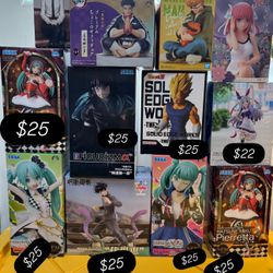 Anime Figures - Prices as listed on the photos