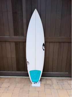 6’2” Sharpeye File Fifty surfboard.