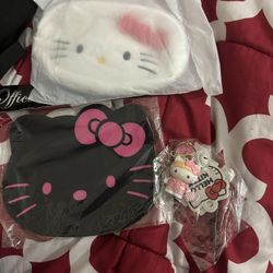 Hello kitty bundle (pencil case , mouse pad and keychain)