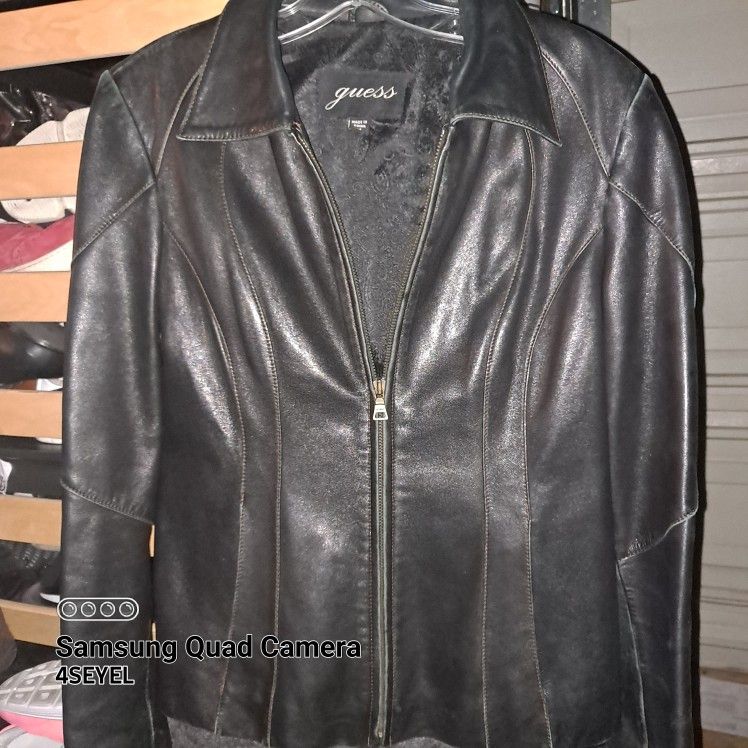 Vintage Guess Leather Womens M