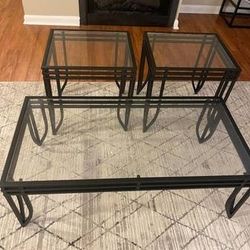Ashley Exeter Glass Table Set