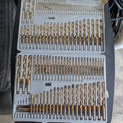 115PC TITANIUM DRILL BIT SET/GA SIZE 1-60/LETTER A-Z/ 1/16"-1/2" /SAE&METRIC