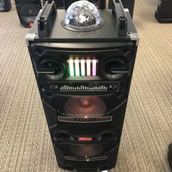 4,000 Watt Rechargeable Bluetooth Speaker/aux/fm/USB And SD Port/microphone For Karaoke/brand New!!!