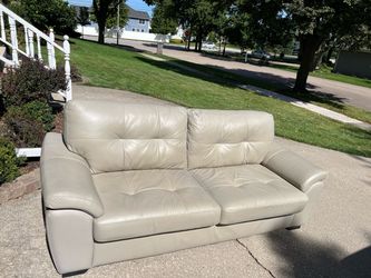 Penny Mustard Leather Sofa- $125 OBO