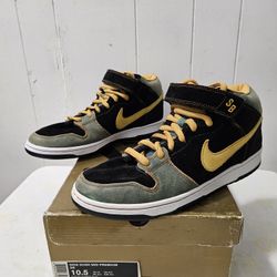 Nike Shoes SB Dunk Mid Premium Size 10.5 "Asbury Park"Open Box New 