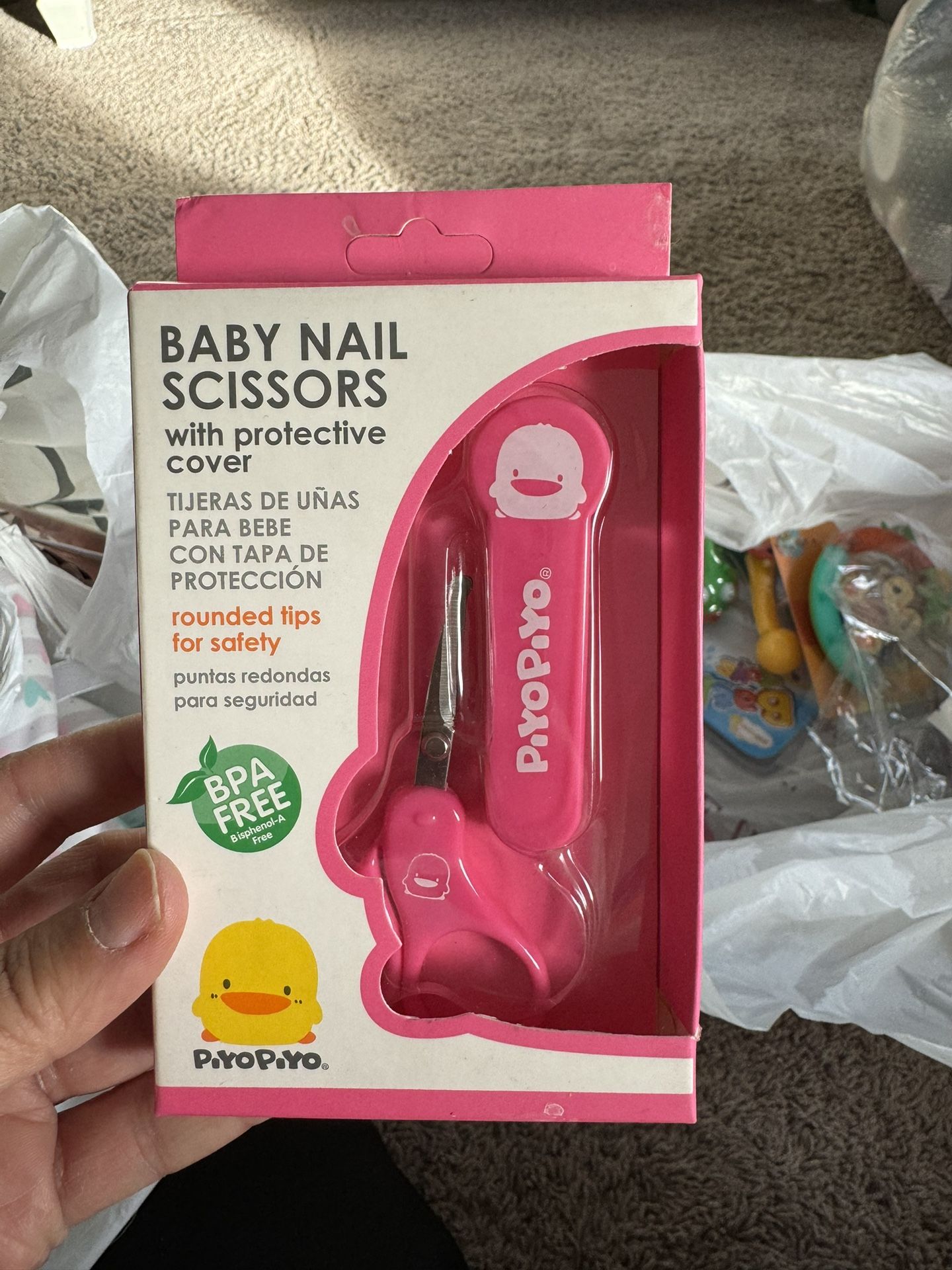 Piyo Piyo Pink Baby Nail Scissors