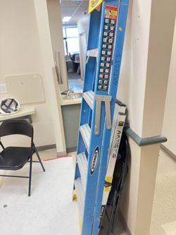 Two 6’ Fiberglass Ladder And Bench Gorilla
